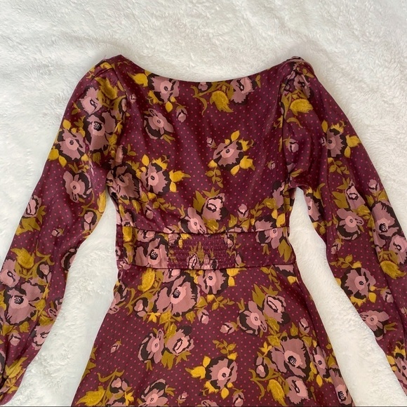 Free People Morning Light Mini Dress Purple floral - Picture 4 of 8